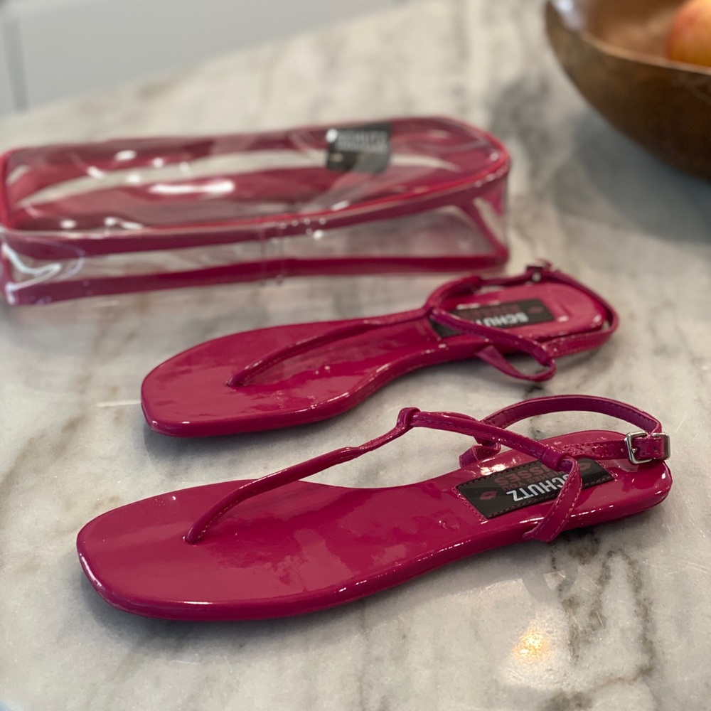 SCHUTZ thong flat sandals
